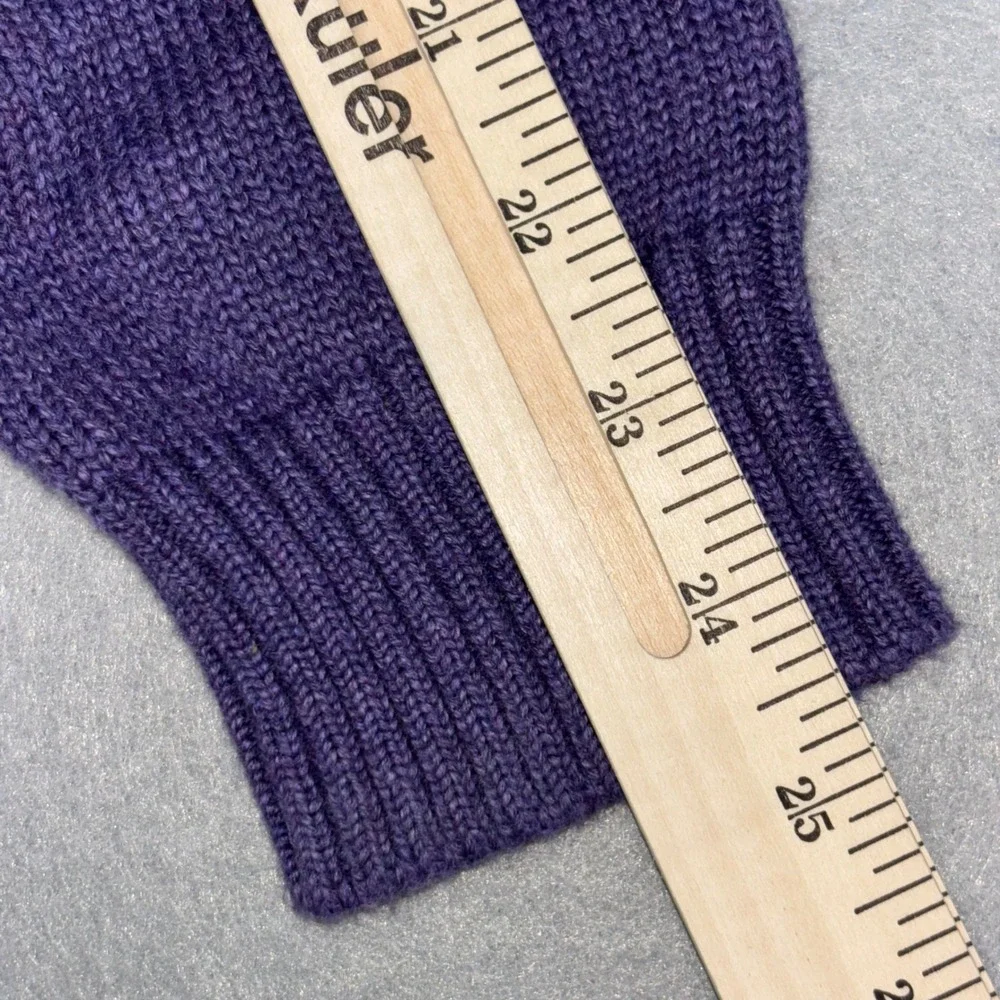 Polo‎ Ralph Lauren Sweater Mens Medium Purple Cotton 1/4 Zip Mock Neck Pullover